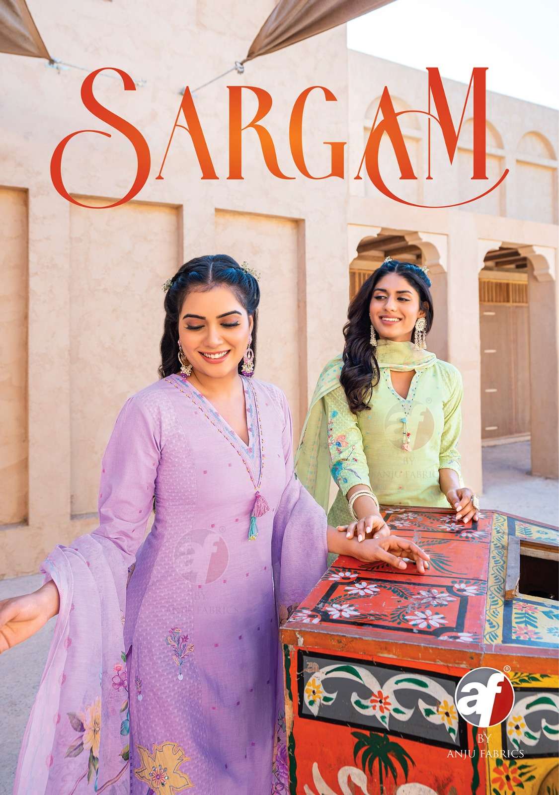 ANJU FAB PRESENTS  SARGAM BEAUTIFUL DESIGNER WEAR STRAIGHT KURTI WITH PANT AND DUPATTA COLLECTION IN WHOLESALE