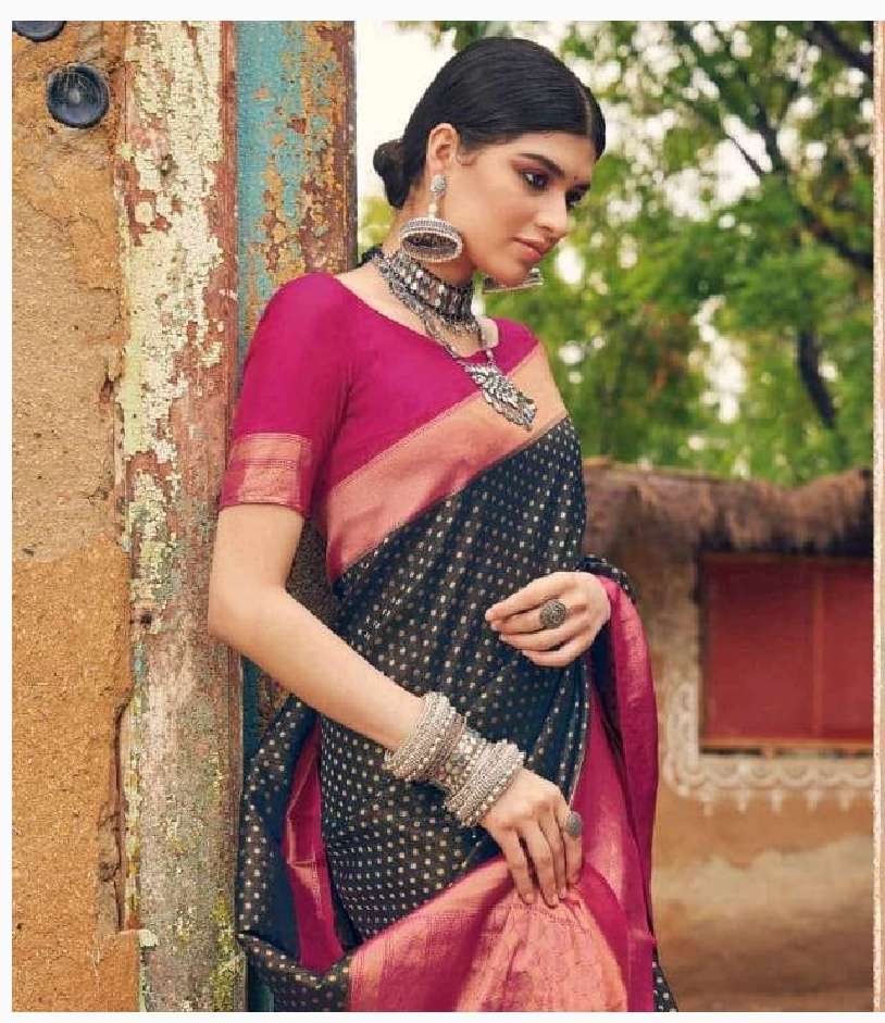 Bhumi presents sapphire 1001 hit colour Designer partywear pure silk sarees Catalogue wholesaler