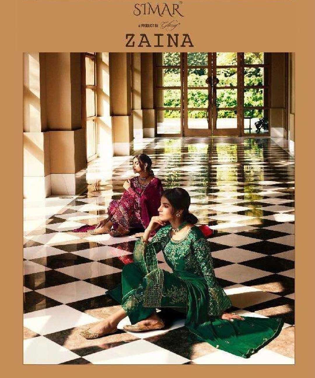 Glossy presents zaina georgette embroidery work salwar suit Wholesaler