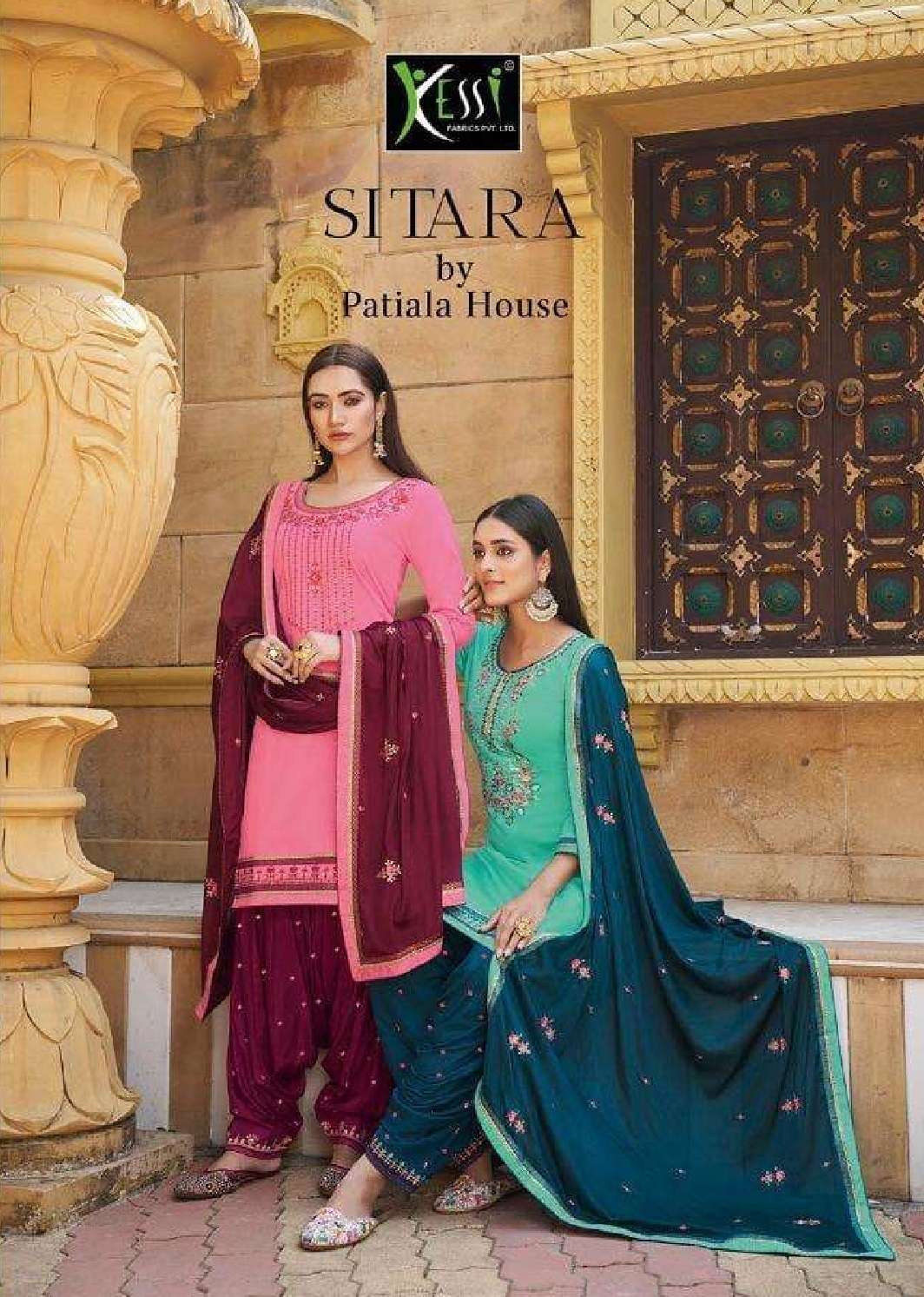 Kessi presents Sitara by patiyala house jam silk designer straight salwar suit Wholesaler