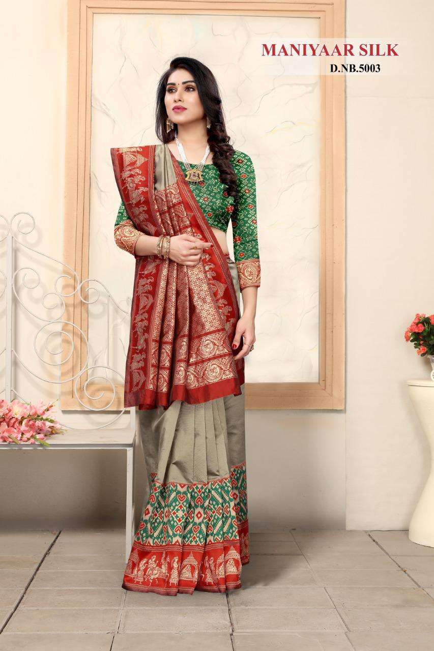 Maniyar silk Indian tradition wear patola style silk sarees Catalogue wholesaler and exporters
