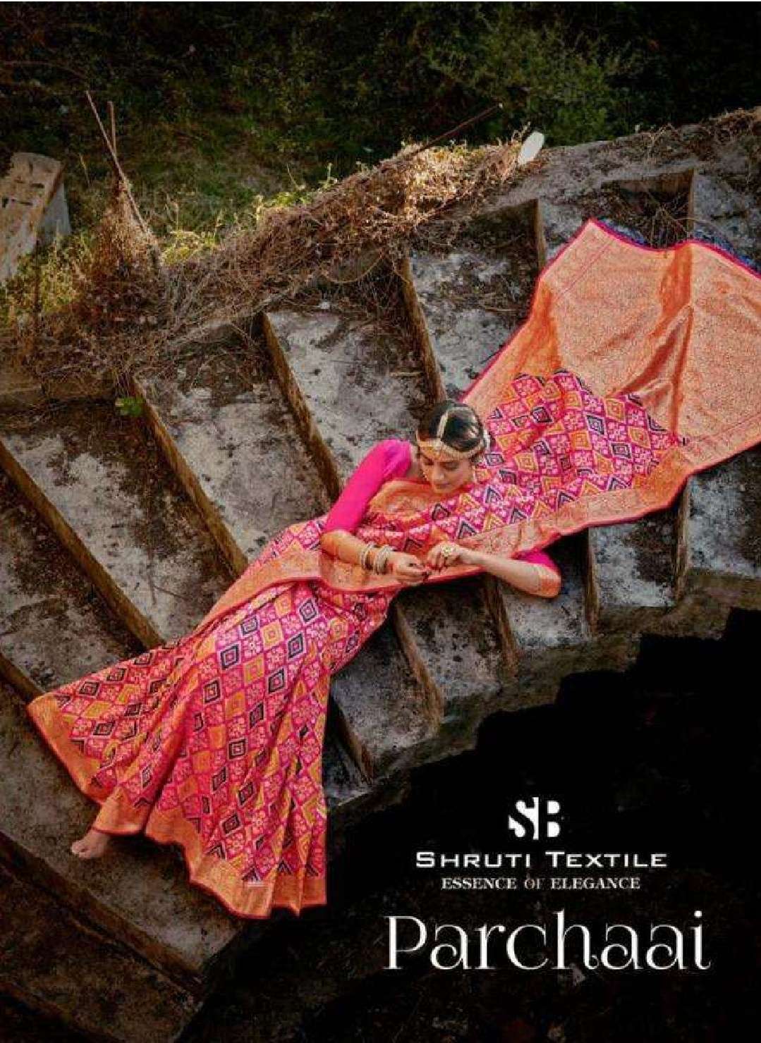 Shruti presents parchaai indian wedding wear banarasi silk sarees catalog wholesaler and exporters