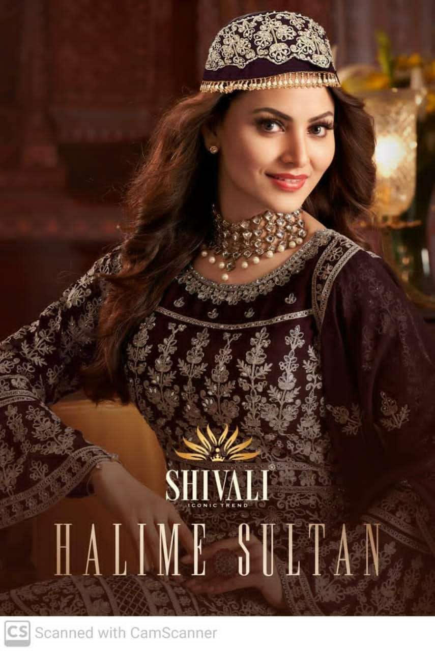 shivali  presents halim sultan special eid heavy work pakistani style readymade collection at wholesale price
