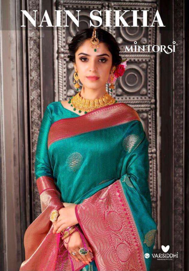Mintorsi presents nain sikha designer banarasi silk sarees cataloge Wholesaler