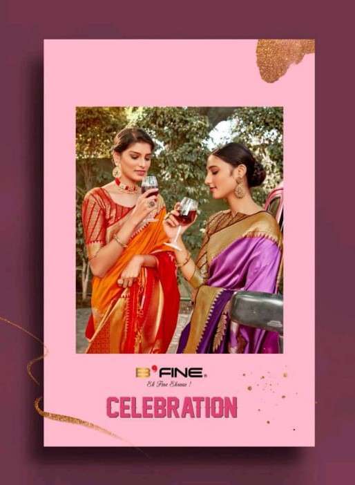 B fine presents celebration banarasi silk sarees catalog wholesaler 