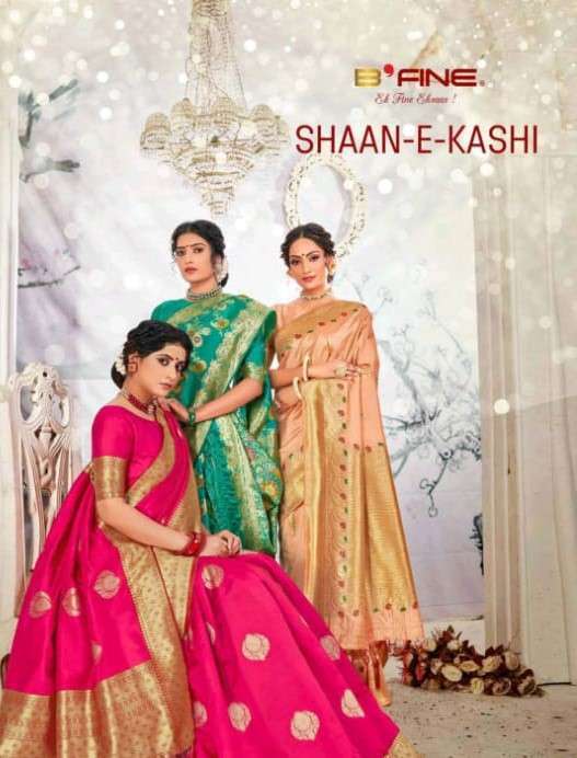 Bfine presents shaan e kashi banarasi silk sarees catalog 