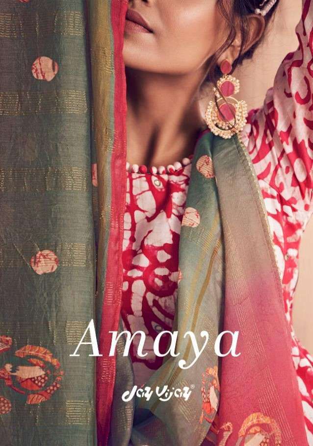 Jay Vijay presents Amaya pure jam satin printed salwar suit wholesaler 
