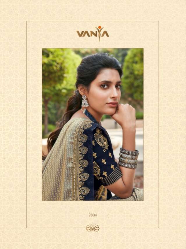 Vanya designer Presents 2801 to 2816 series Designer party wear sarees catalogue wholesaler and Exporters