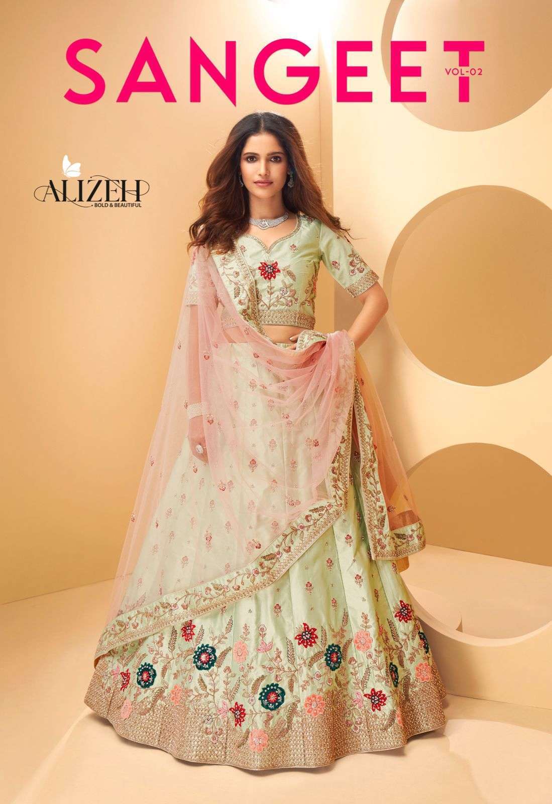 Alizeh Presents  Sangeet Vol-2 1023 To 1026 Series Designer Lehenga Choli catalog wholesaler  