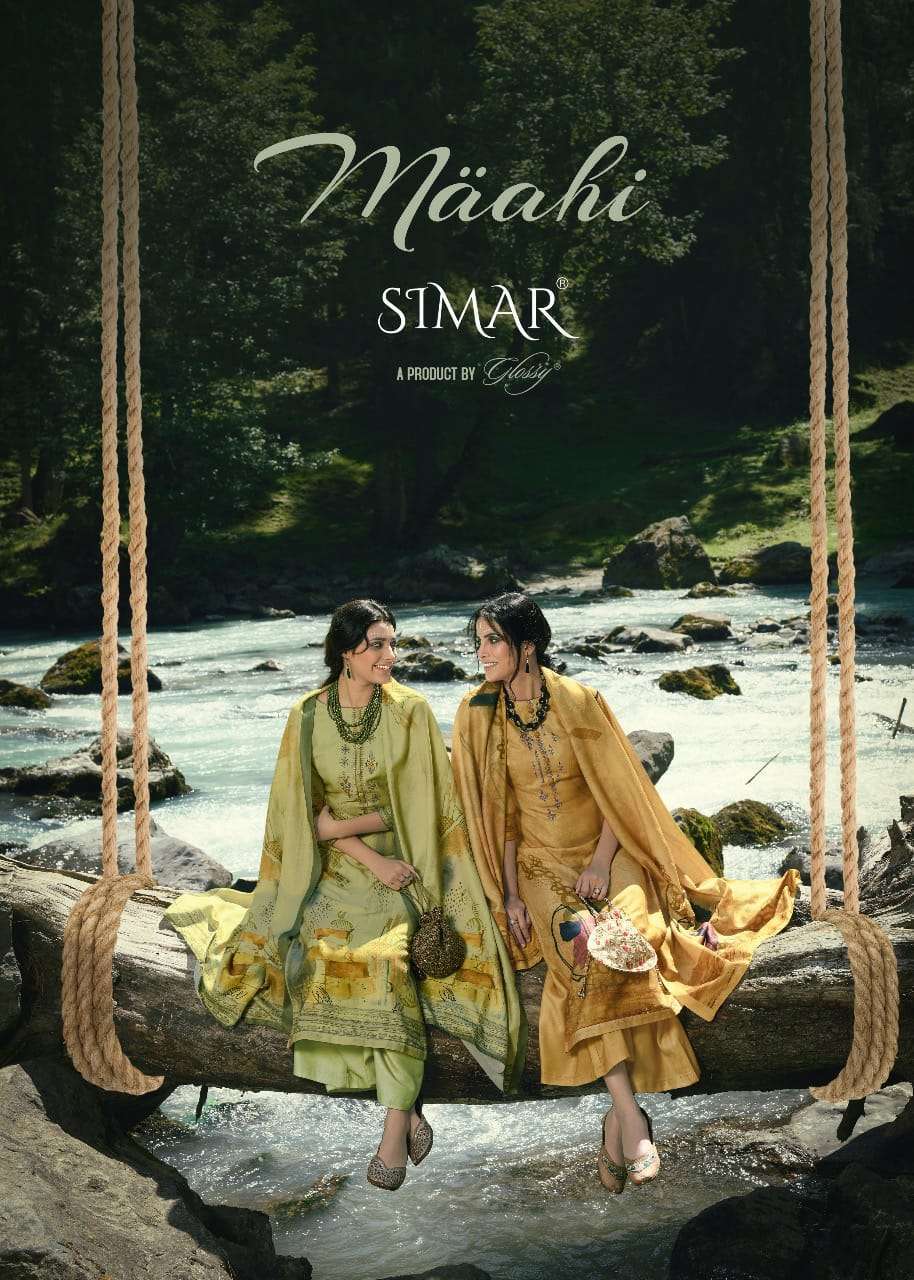 Glossy presents maahi pashmina digital printed salwar suit wholesaler 