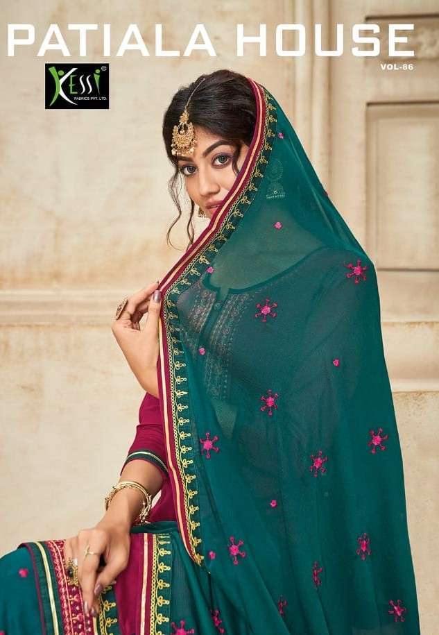  Kessi presents patiyala house vol- 86 jam silk salwar suit catalog wholesaler 