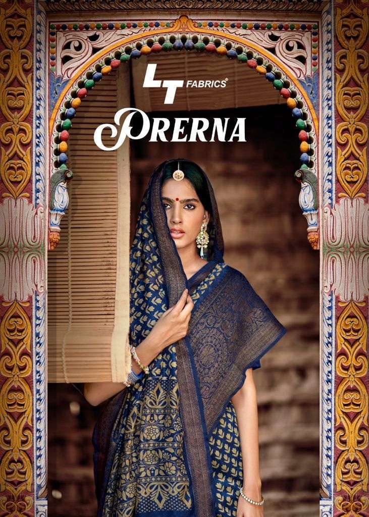 LT Fashion presents prerna Vol- 3 Fancy cotton Silk saree catalog wholesaler