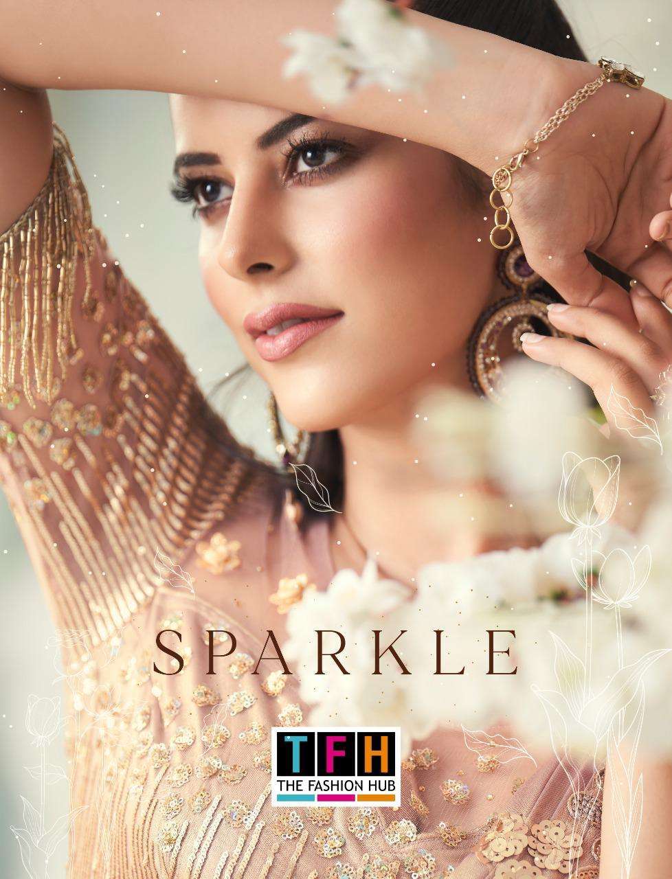 TFH presents sparkle designer party wear sarees catalog wholesaler
