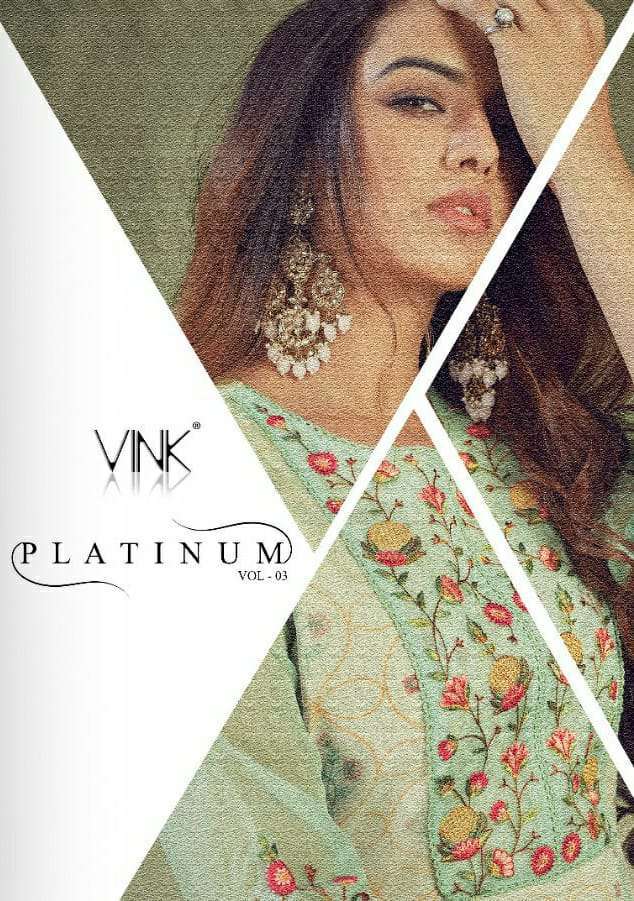 Vink presents platinum vol-3 designer kurtis with pant catalog wholesaler 