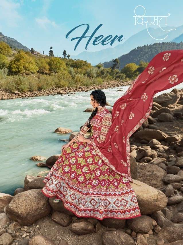 Virasat presents Heer exclusive designer Indian Patola printed gown collection 