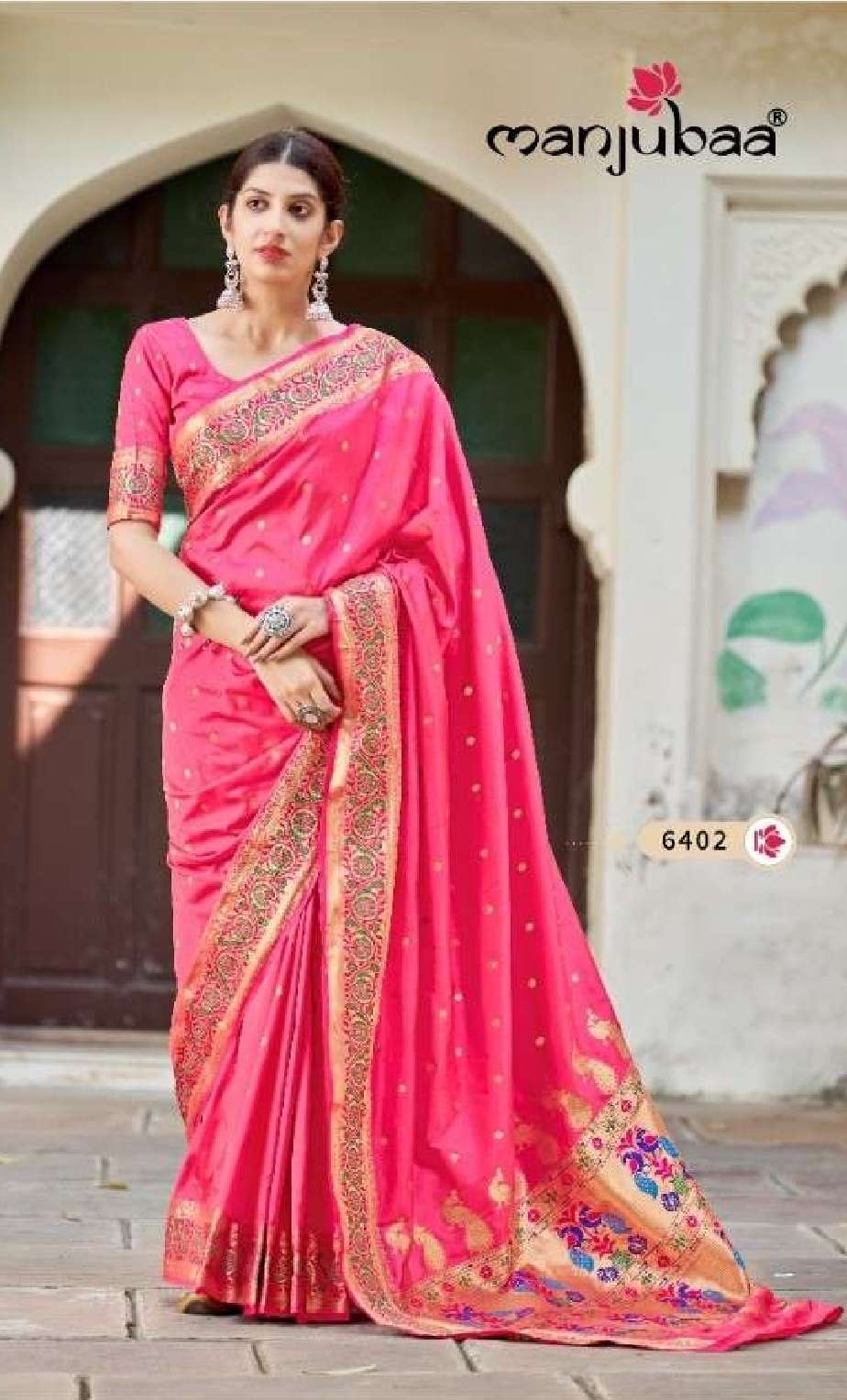 Manjubaa presents Monisha exclusive designer paithani silk sarees catalog collection 