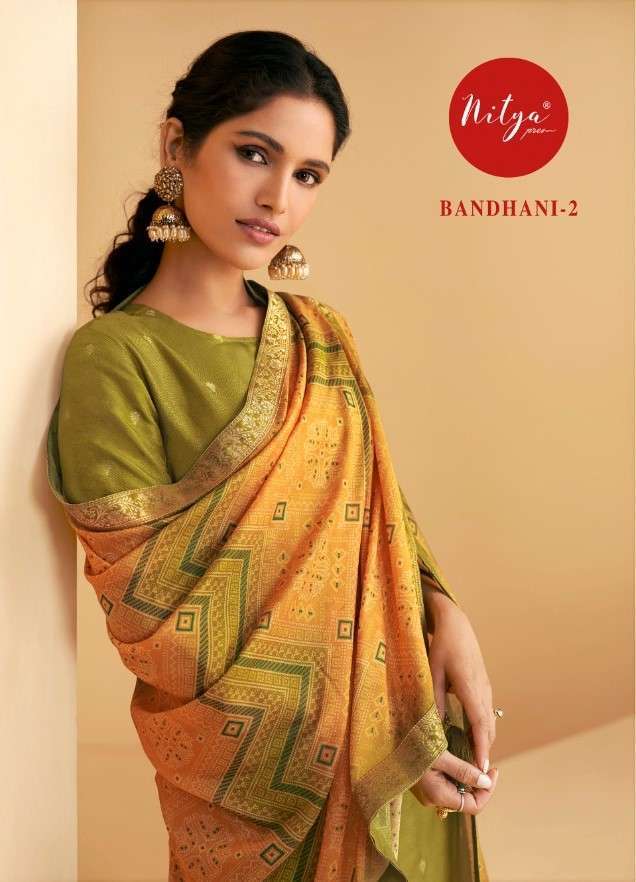 Lt nitya presents Bandhani vol-2 dola Jacquard designer salwar suit wholesaler 