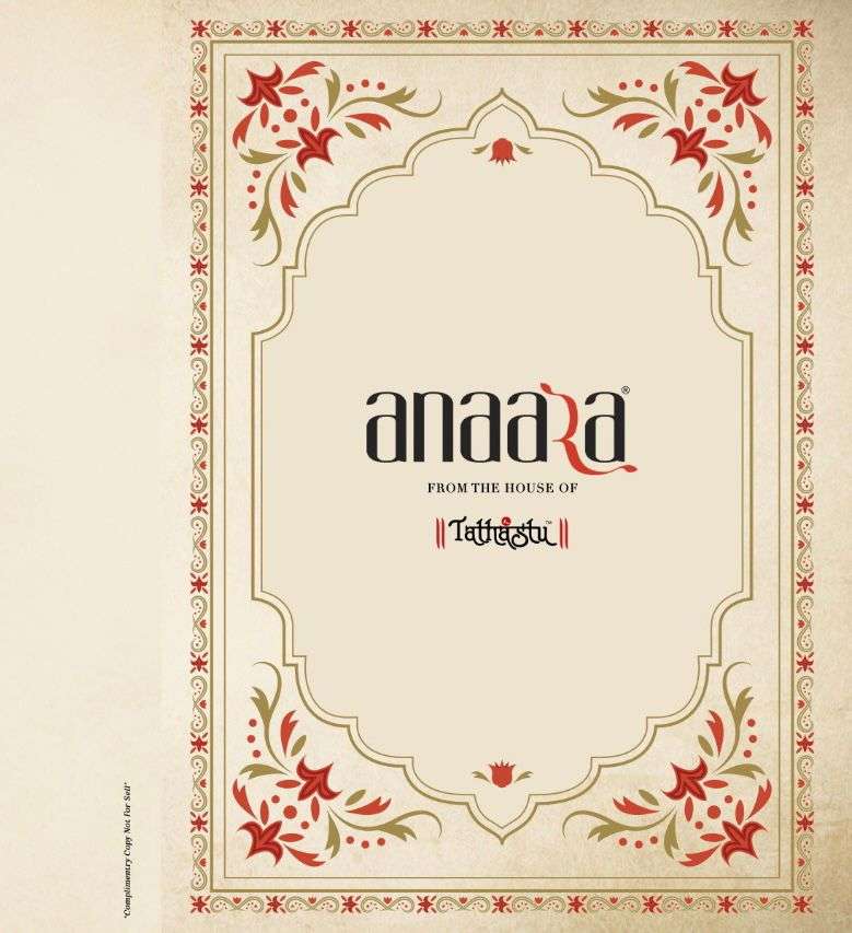 Tathastu Presents ANAARA  5001-5012 Series Designer Indian Ethinc wear lehnga choli catalog wholesaler