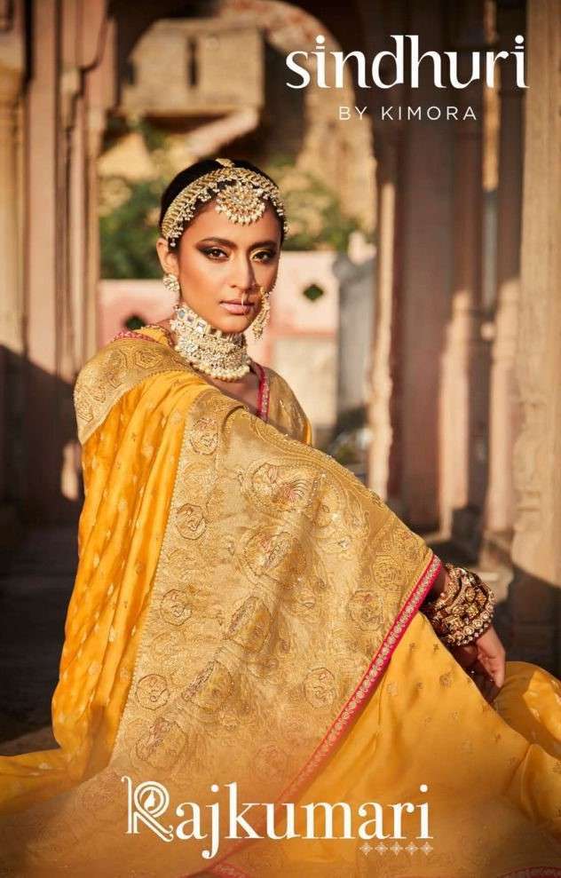 Kimora presents Rajkumari dola silk bridal exclusive designer sarees catalog collection 