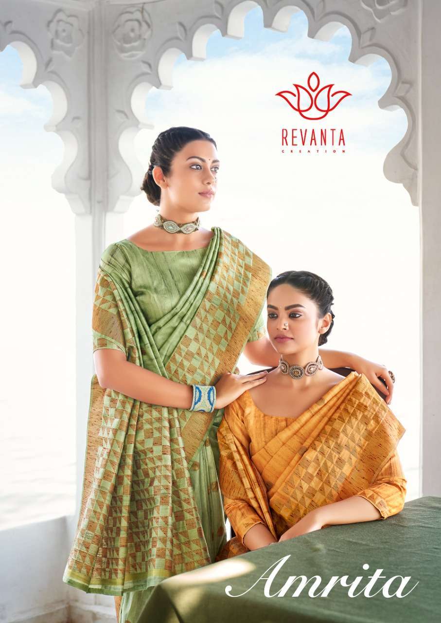 Revanta By LT Amrita Fancy Handloom Silk Saree Catalog Wholesaler