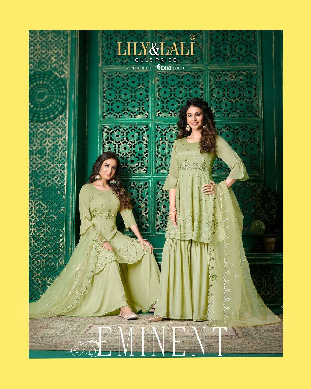 Lily and lali presents Eminent designer kurtis with sharara and dupatta collection 
