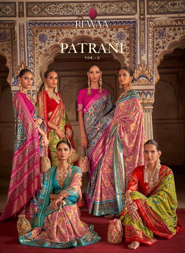 Rewaa presents Patrani vol-2 exclusive designer party wear sarees catalog collection 