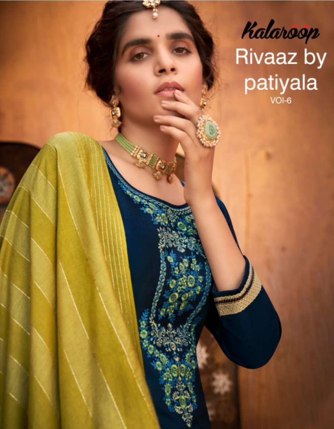 Kalaroop presents Rivaaz by patiyala vol-6 silk kurtis with patiyala and dupatta collection 