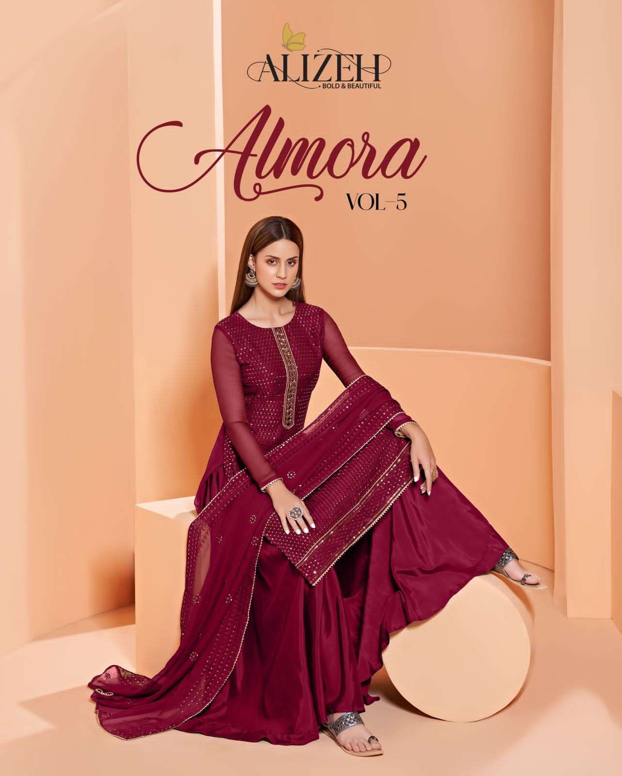 Alizeh presents Almora vol-5 georgette salwar suit wholesaler 