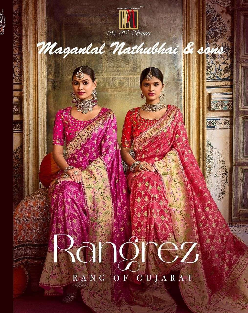 M.N. sarees presents Rangrez silk bridal exclusive designer sarees catalog wholesaler 