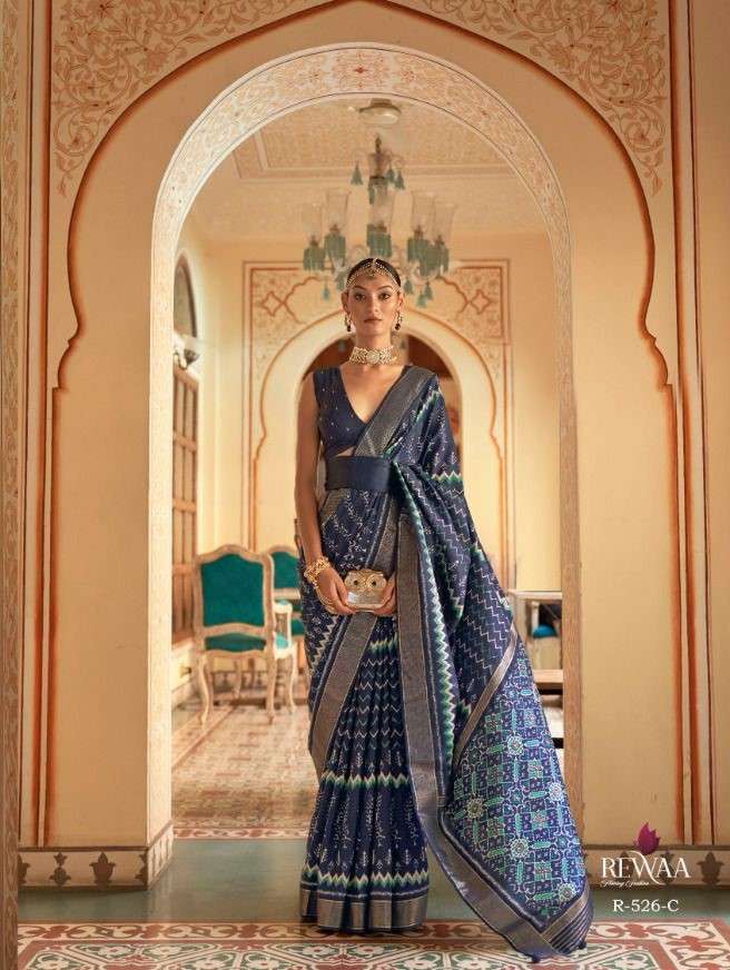 Rewaa presents Saptapadi patola silk exclusive designer party wear sarees catalog collection 