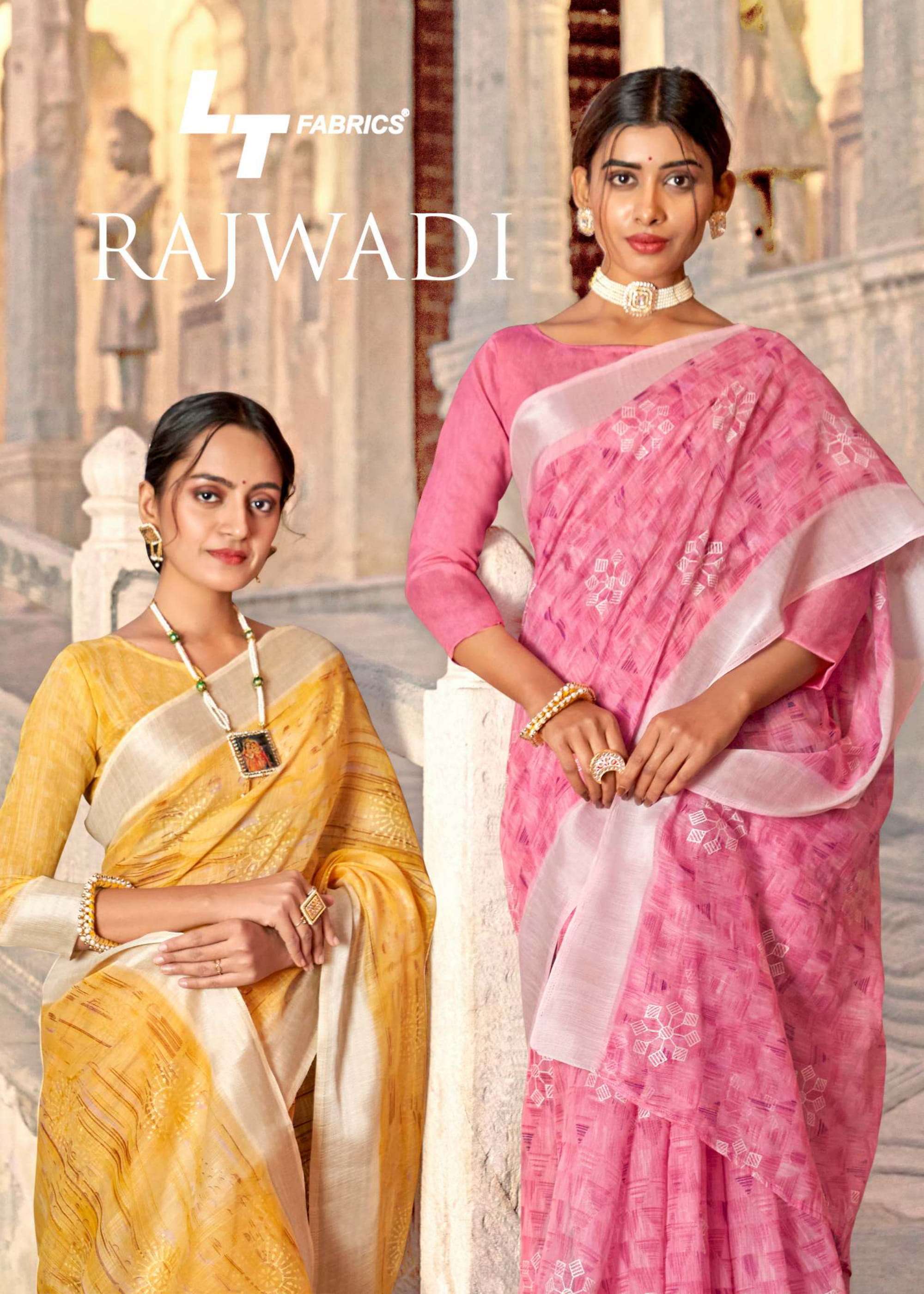 Lt sarees presents Rajwadi printed sarees catalog wholesaler 
