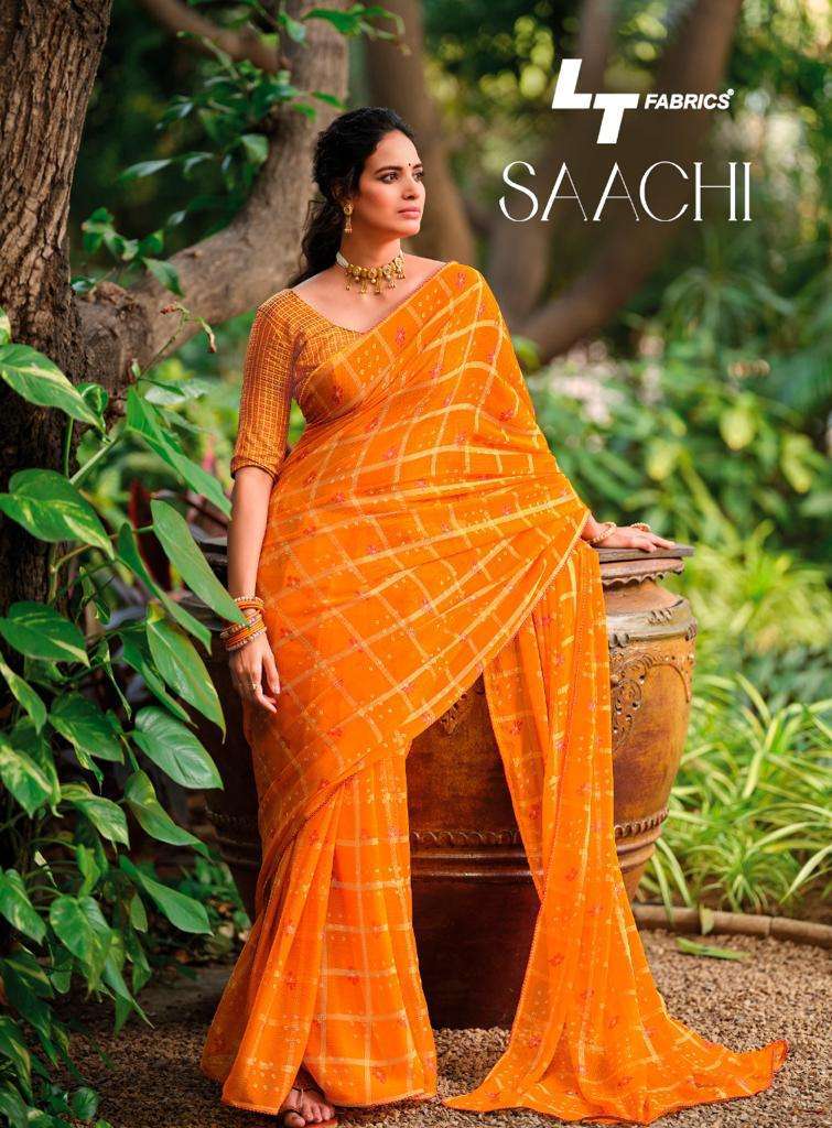 Lt sarees presents Saachi fancy printed sarees catalog wholesaler 