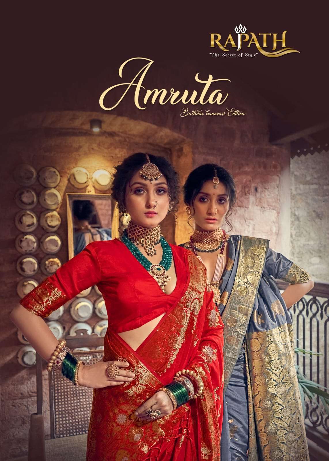 Rajpath presents Amruta banarasi silk designer sarees catalog wholesaler 