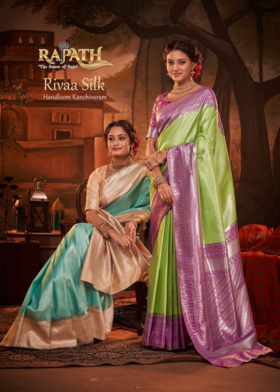 Rajpath presents Rivaa silk Kanjivaram exclusive designer party wear sarees catalog collection 