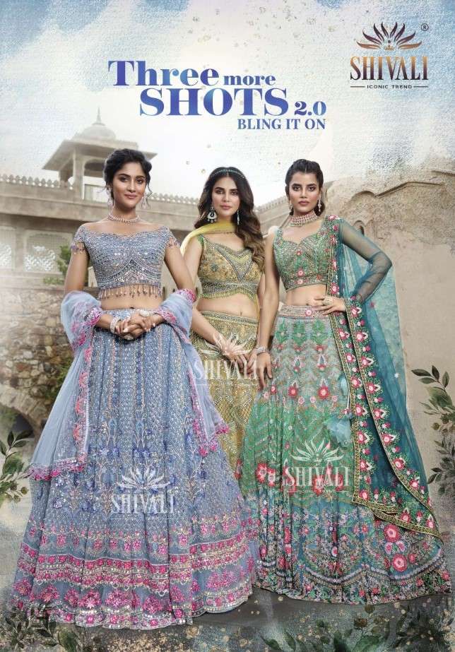 Shivali presents Three More Shots vol-2 bridal wear designer exclusive readymade Lahenga choli collection 