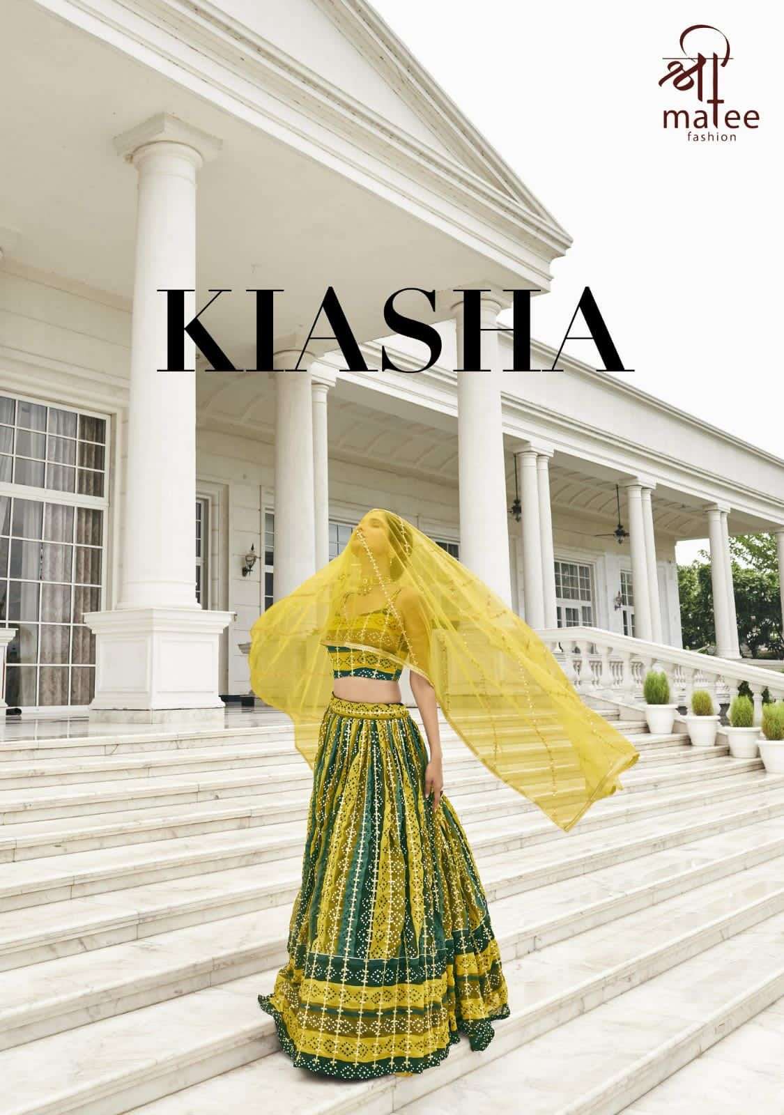 Shreematee presents Kiasha 145 to 148 series designer Lahenga choli collection 