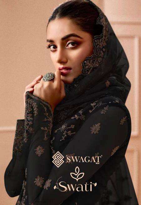 Swagat presents swati 3501 to 3506 series exclusive designer salwar suit wholesaler 