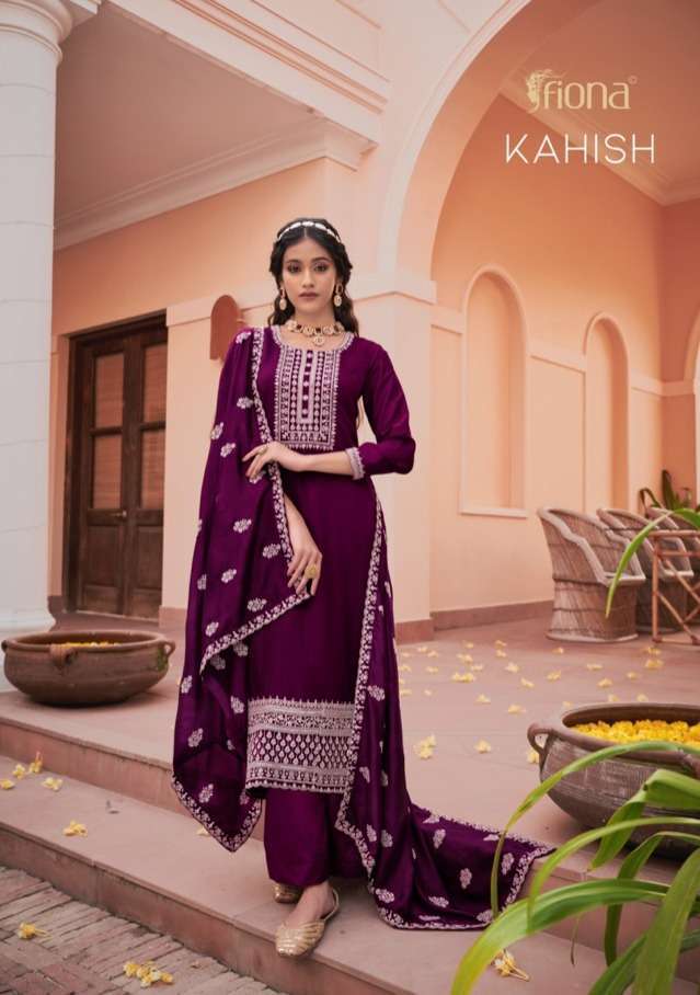 Fiona presents Kahish silk designer salwar suit wholesaler 