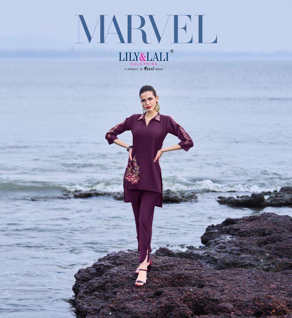 LILI & LALI MARVEL LATEST CASUAL WEAR TOP WITH BOTTOM KURTIS CATALOG WHOLESALER AND EXPORTER IN SURAT