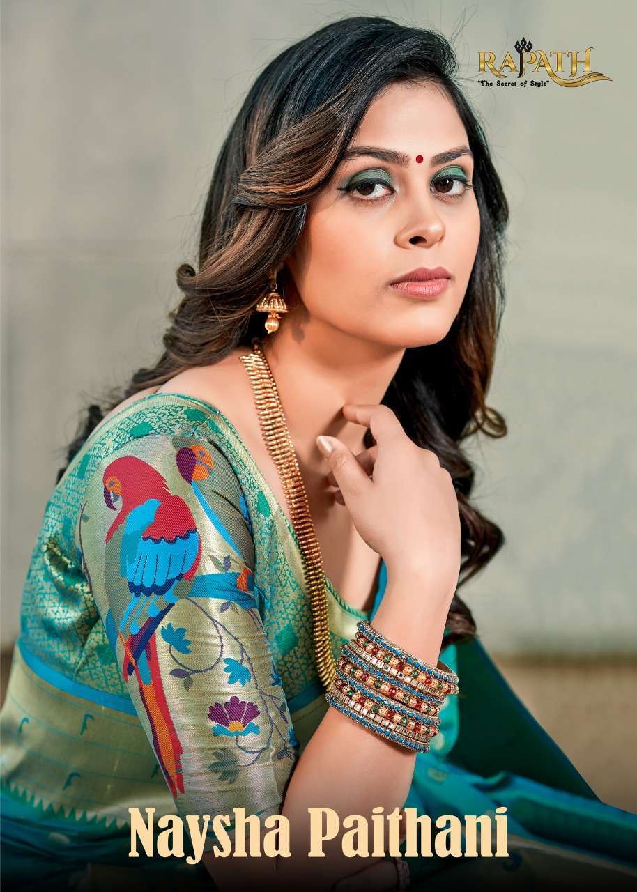Rajpath presents Naysha paithani silk designer sarees catalog wholesaler 