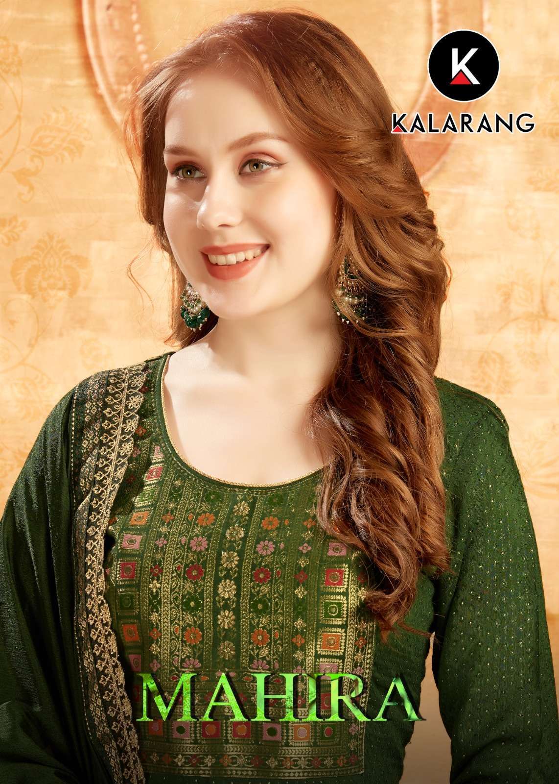Kalarang presents Mahira muslin jacquard straight salwar suit wholesaler 