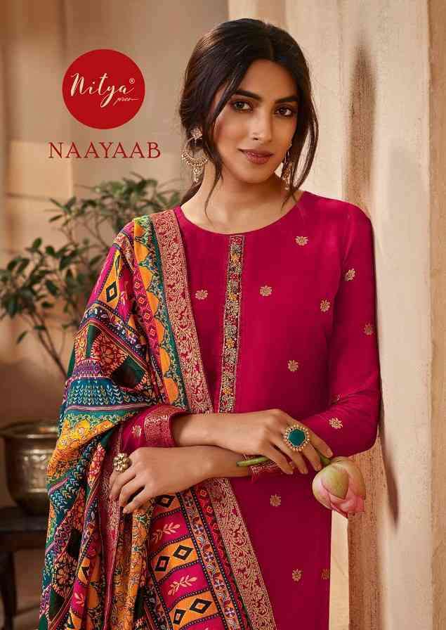 Lt nitya presents Nayaab dola Jacquard straight salwar suit wholesaler 