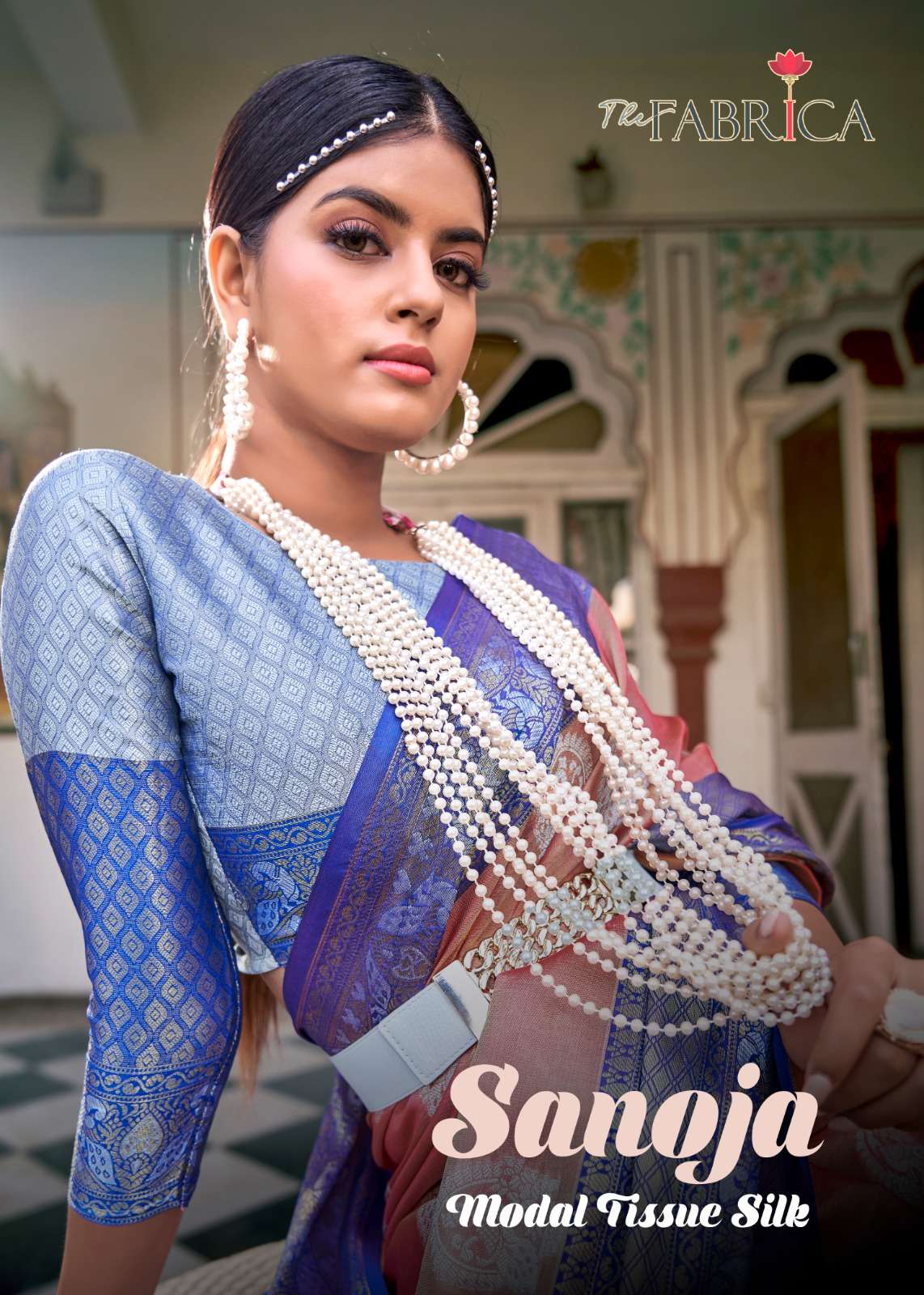 THE FEBRICA PRESENTS SANOJA FANCY PARTY WEAR TISSUE SILK SAREES CATALOG WHOLESALER AND EXPORTER IN SURAT