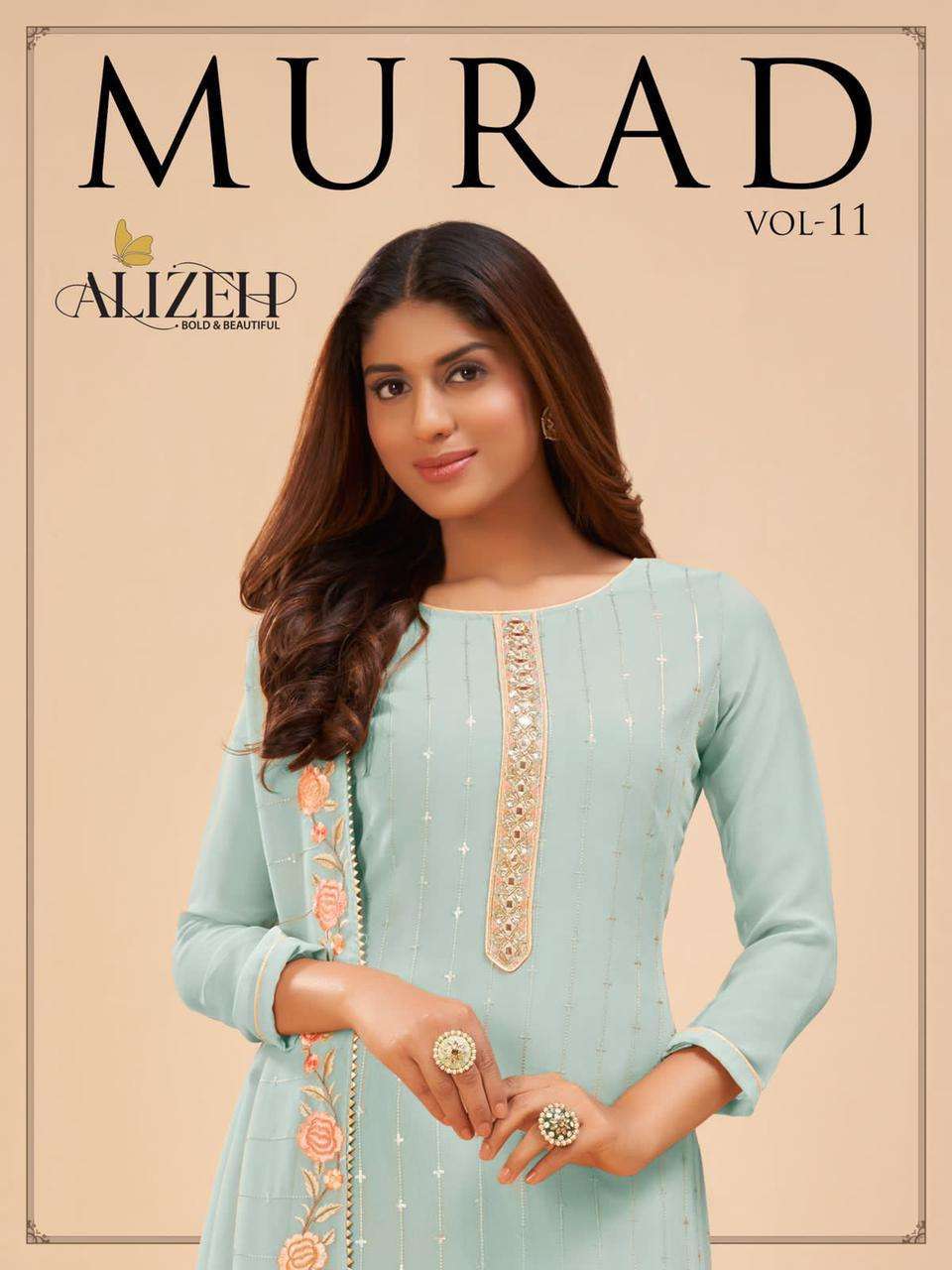 AlizehPresents Murad Vol-11 Festive Wear Georgette Styles Salwar Suit Catalog Wholesaler and exporter in surat 