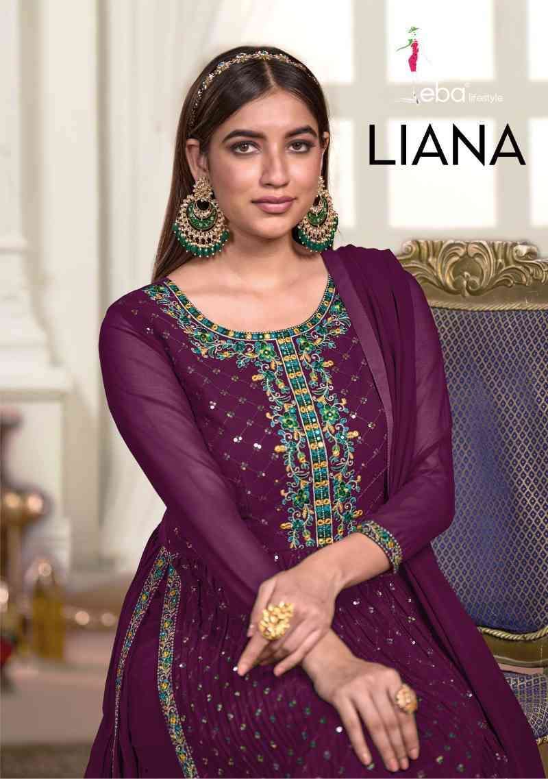 Eba Presents Liana Partywear Nayra Cut Ready Made Suits Collection Wholesaler And Exporter In Surat
