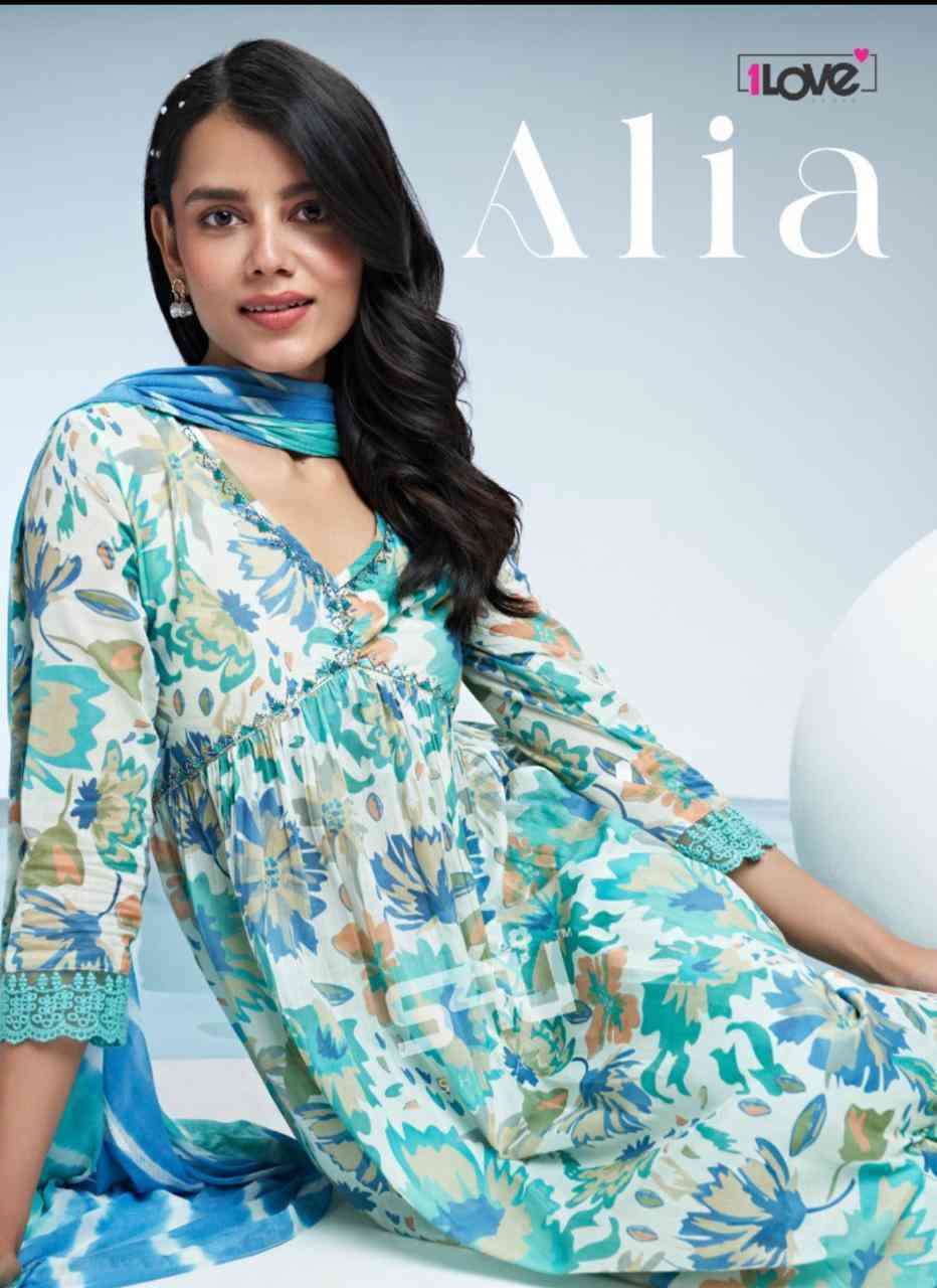 S4u presents Alia mal cotton designer kurtis with pant and dupatta collection 