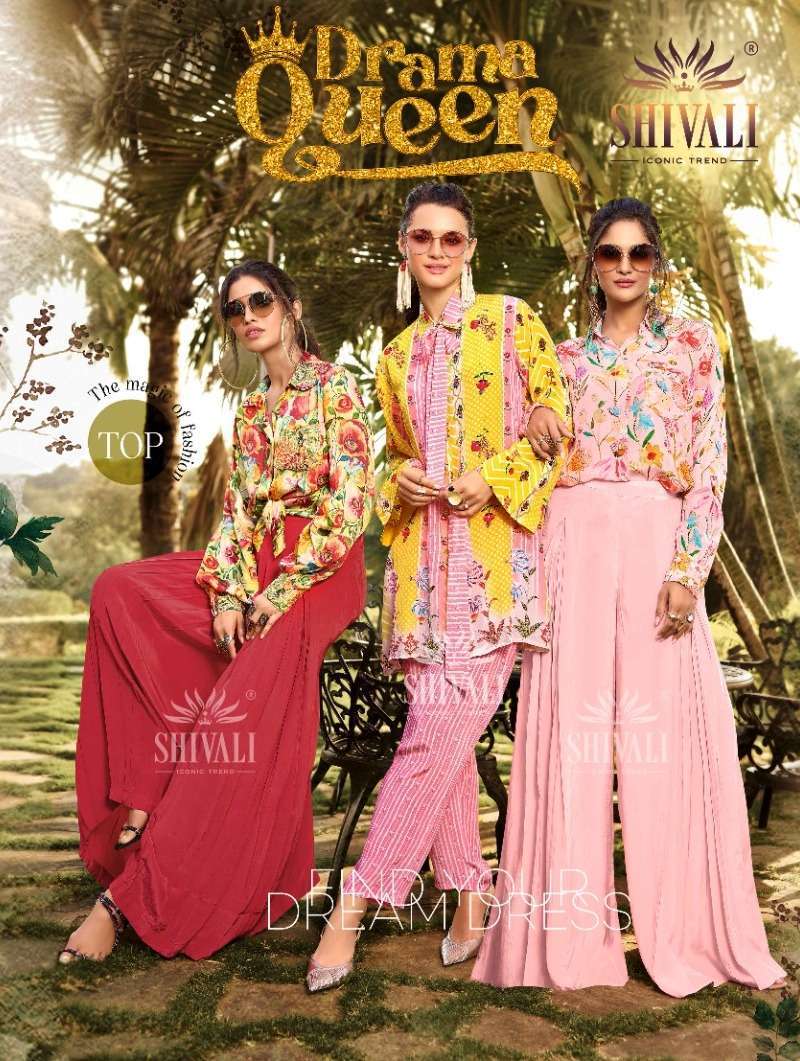 Shivali presents Drama Queen fancy crop top western wear catalog wholesaler 