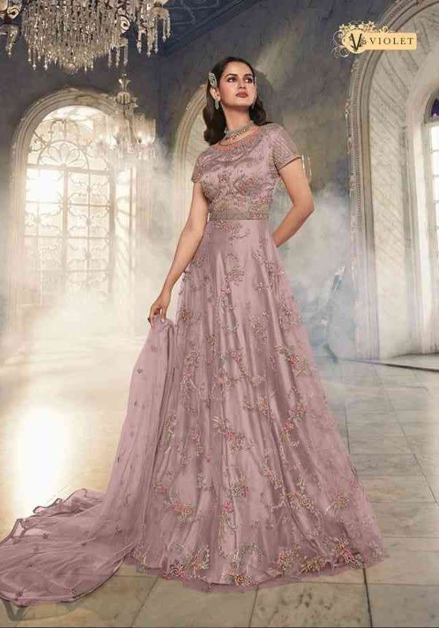 Swagat presents violet 5402 colors party wear gown collection 