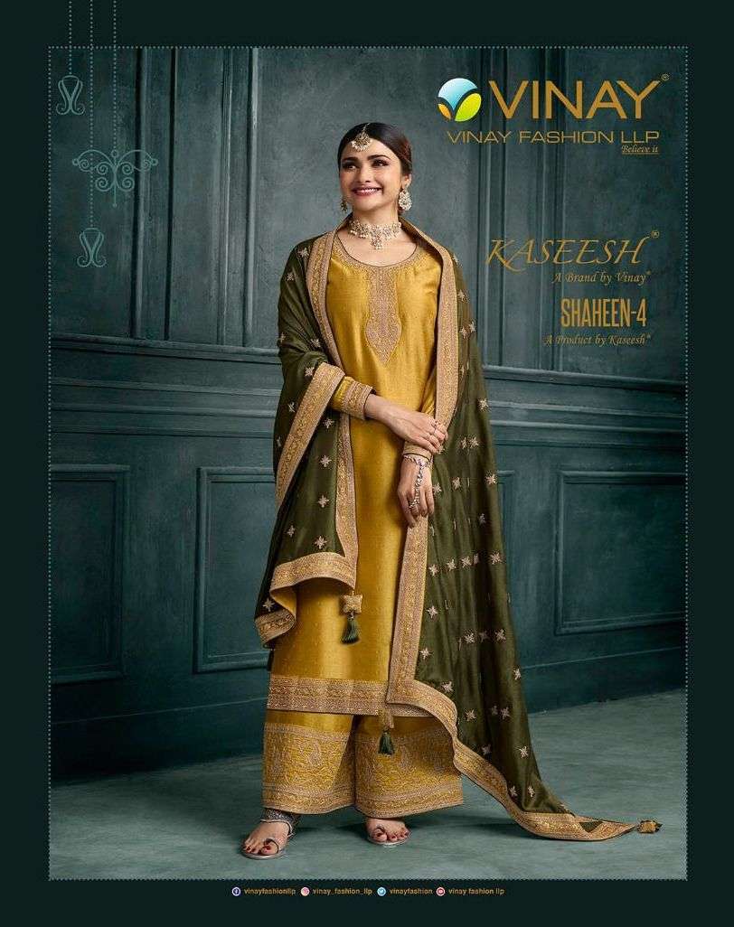 Vinay fashion presents Shaheen vol-4 georgette silk exclusive designer party wear salwar suit wholesaler and exporters 