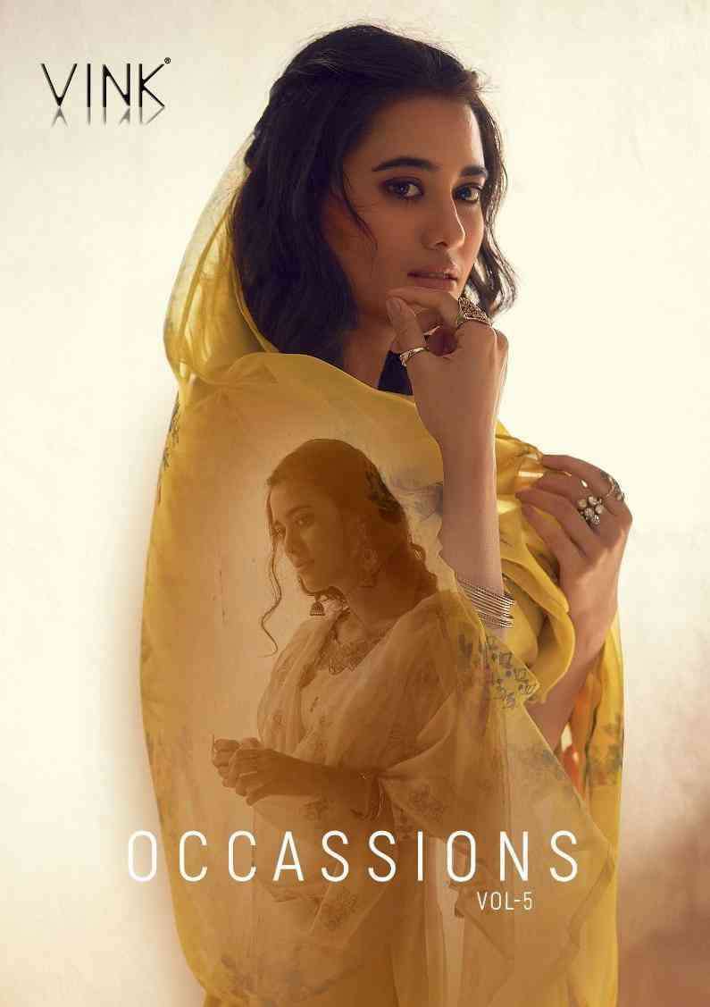 Vink presents Occassoins vol-5 pure viscose stylish designer kurtis with pant and dupatta collection 